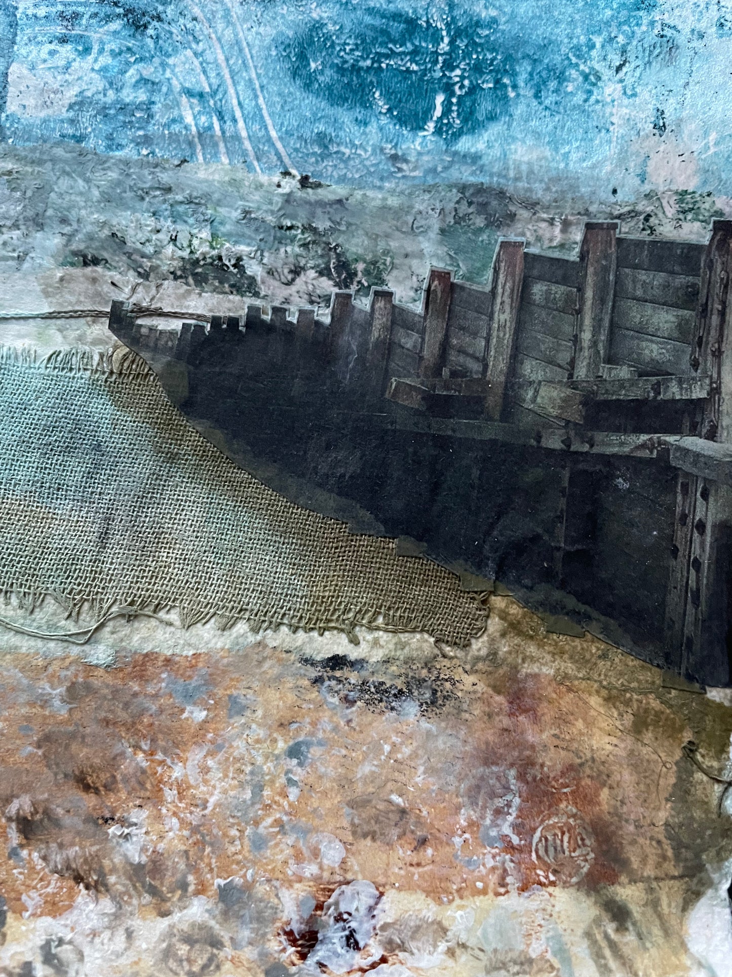 Whitstable Bay Collage (Giclee print A4)