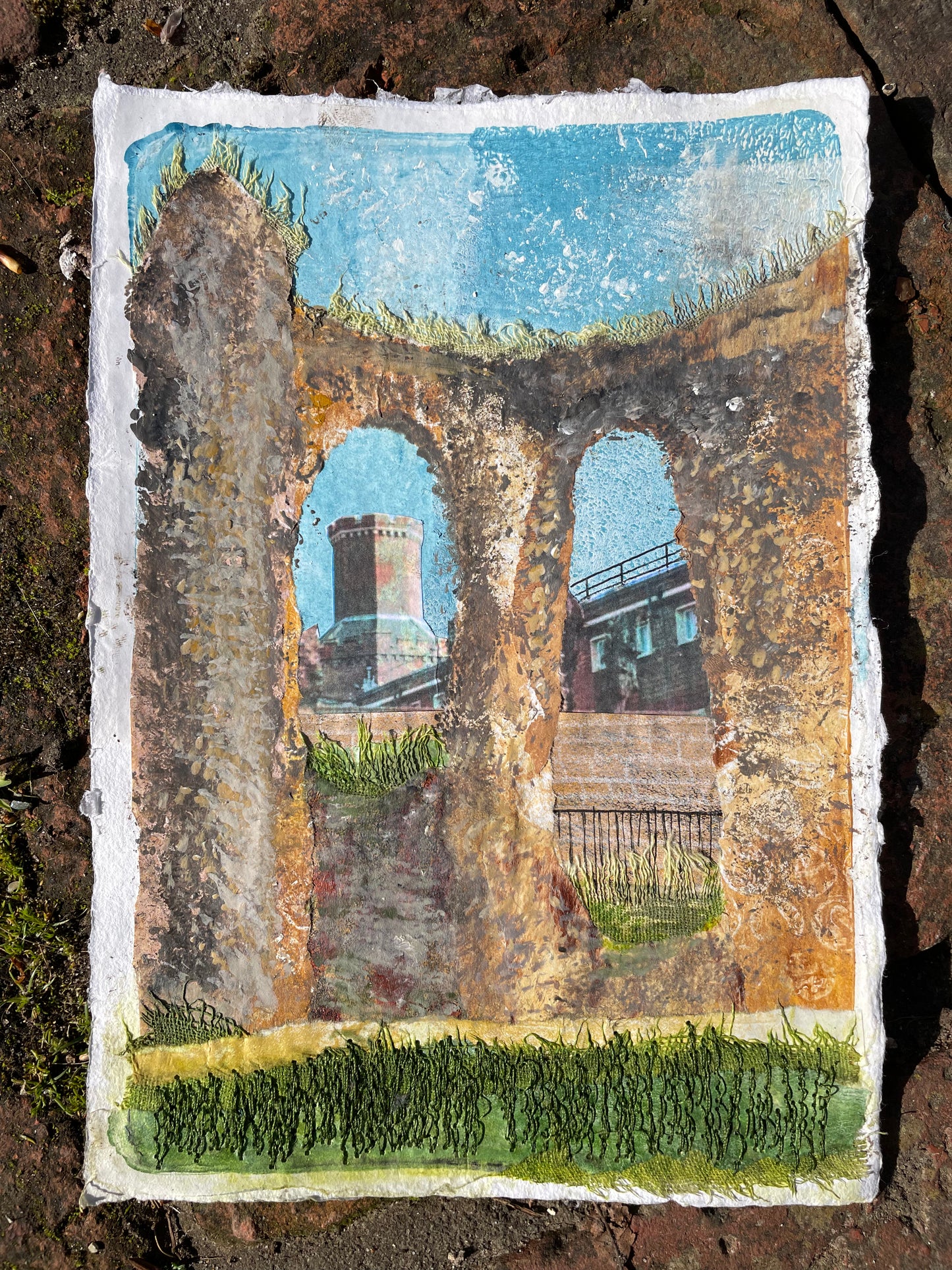 Abbey Ruins Collage (Giclee Print A4)